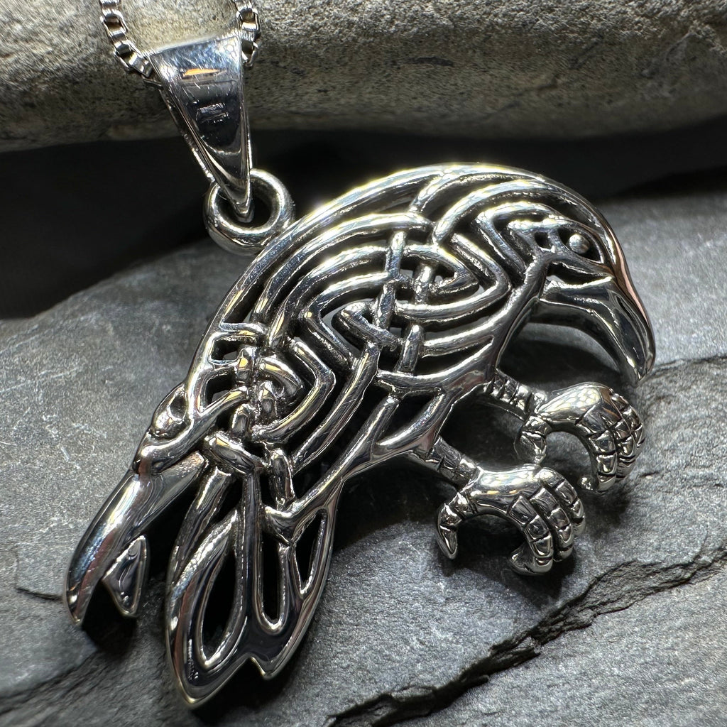 Oracle Celtic Raven Necklace