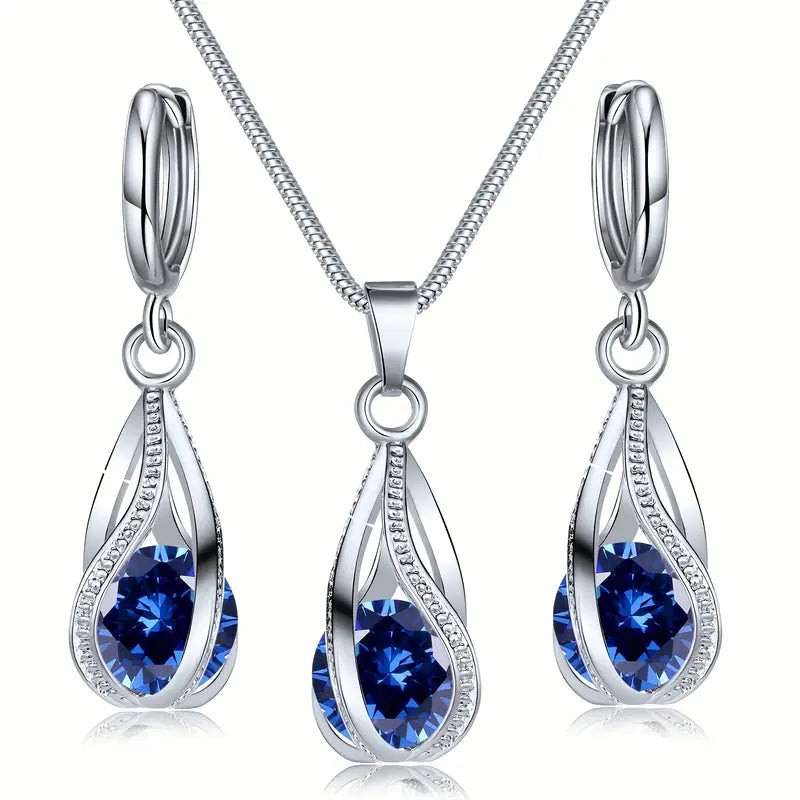 Elegant Zelira Fontaine Pearl and Crystal Jewelry Set