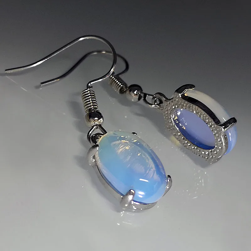 Vintage Blue Moon Crystal Earrings