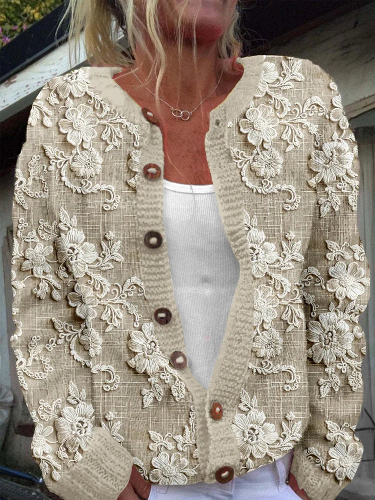 Blossom - Floral Embroidered Linen