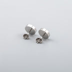 Men's Turquoise Round Stud Earrings - Ear Decoration for Men