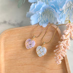 Olivenorma Heart Shape Natural Crystal Gemstone Necklace