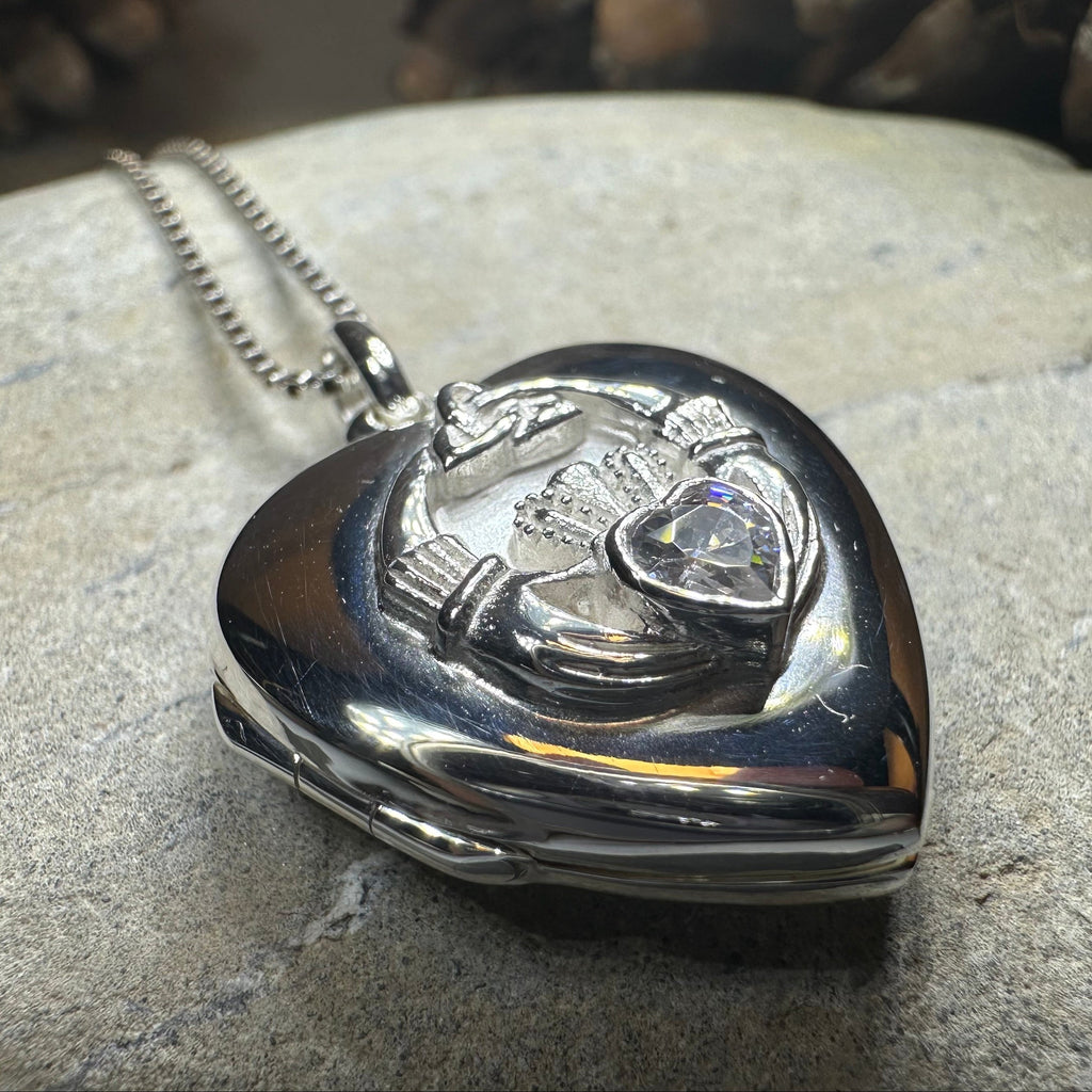 Aoife Claddagh Locket Necklace
