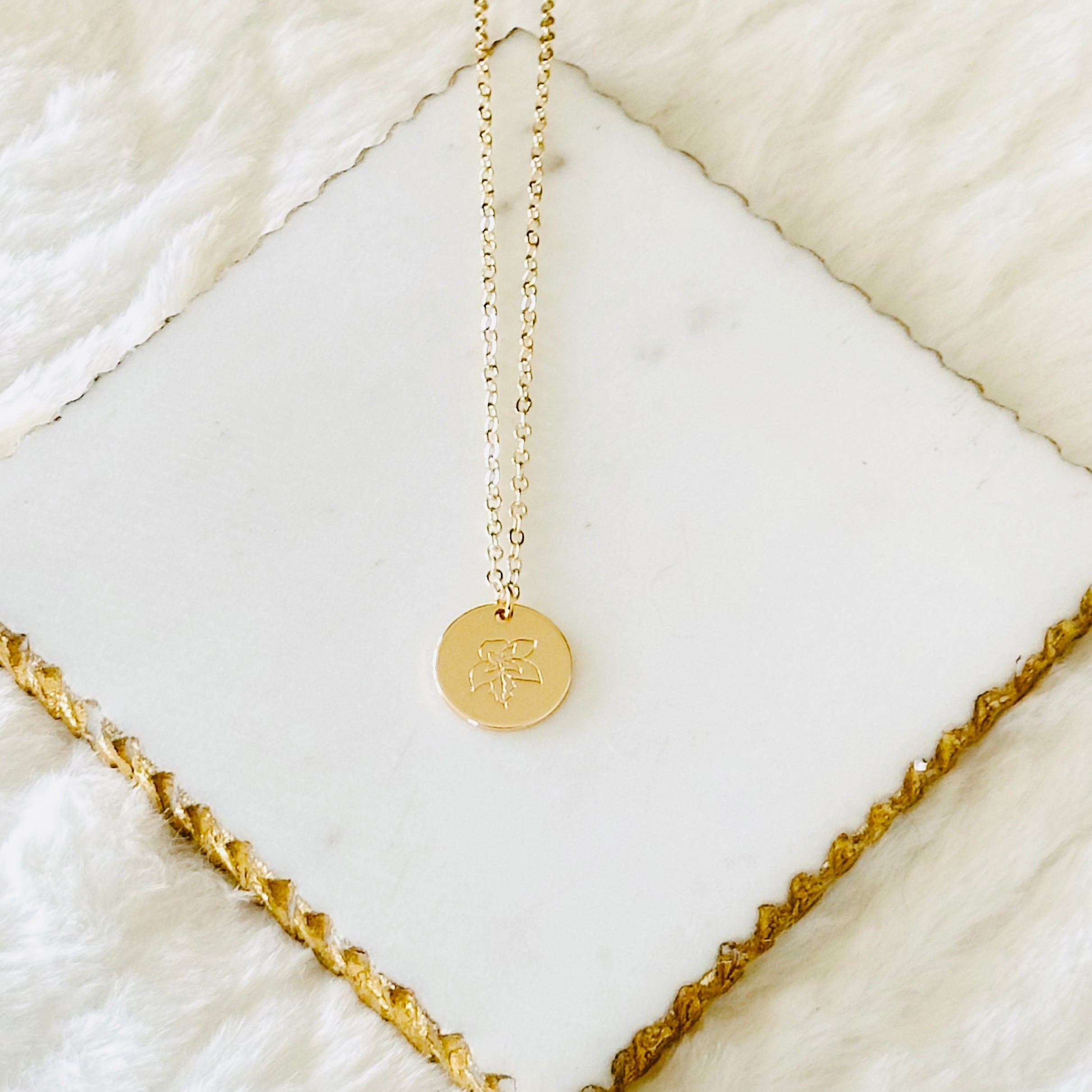 Birth Flower Necklace