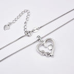 Paw and Heart Necklace with Infinity Charm