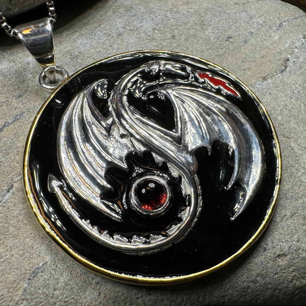 Dragon Yin Yang Necklace