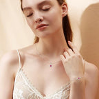 Ruby Infinity Pendant Necklace | White Gold