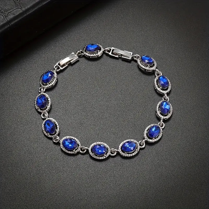 Serenity Blue Silver Bracelet