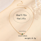 Amira's Elegance Green Necklace