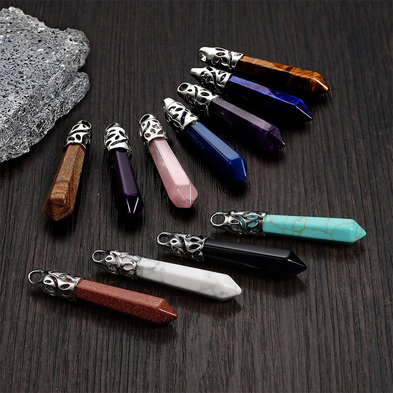 Crrystal Bullet Protection Gemstone Necklace