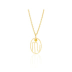 Olivenorma Hollow Zodiac Rune Birthstone Necklace