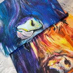 Handmade Highland Cow Lover Tea Towel Set