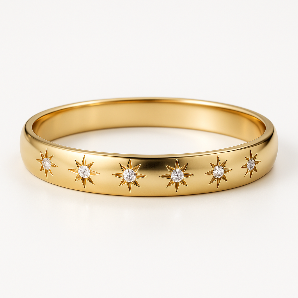 Star Diamond 14K Gold Ring