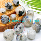 5pcs 10-30mm Rainbow Moonstone Tumbled Stones Natural Iridescent Bohemian Decor