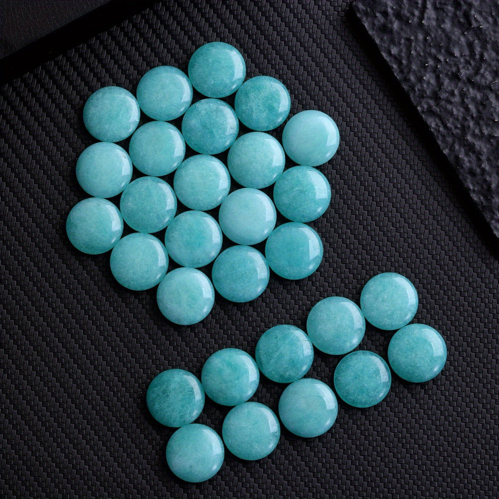 20pcs Tianhe Stone Polished Turquoise Oval Gemstones for DIY Jewelry Making