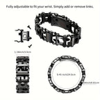 29-in-1 Tool Bracelet Stainless Steel - Outdoor Travel Wristband