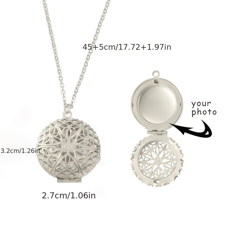 Personalized Photo Locket Necklace - Stainless Steel