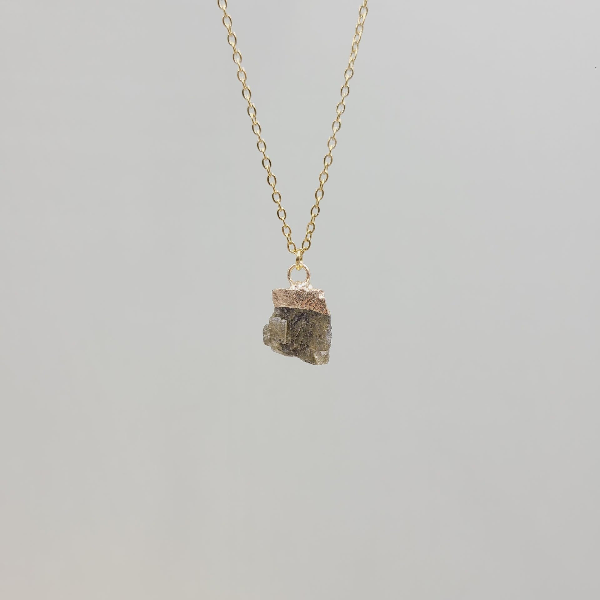 Olivenorma Irregular Crystal Raw Stone Gem gemstone Necklace