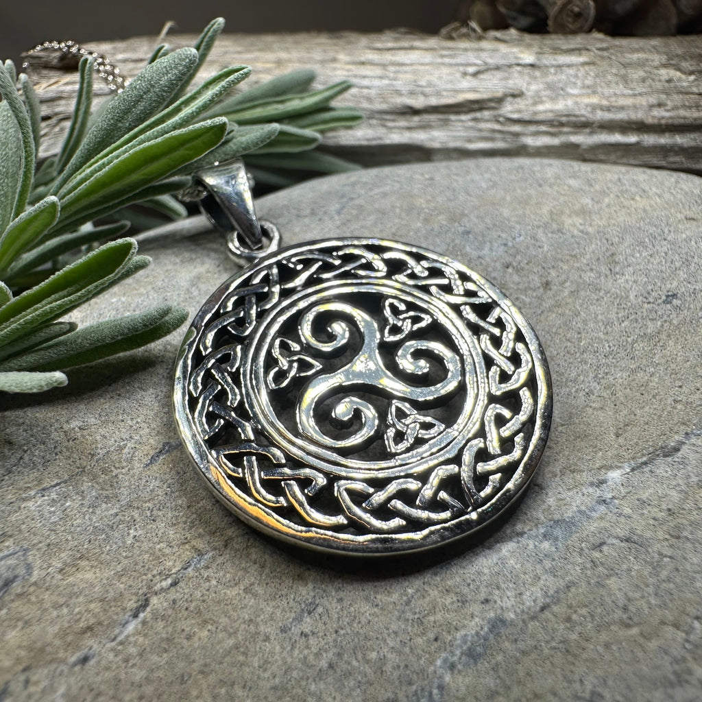 Nova Celtic Spiral Necklace