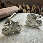 Artisan Newgrange Triple Spiral Cufflinks