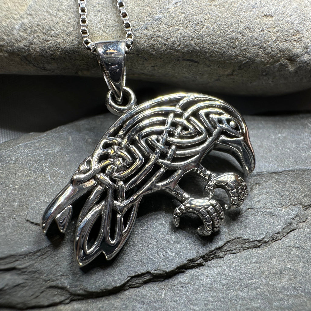 Oracle Celtic Raven Necklace