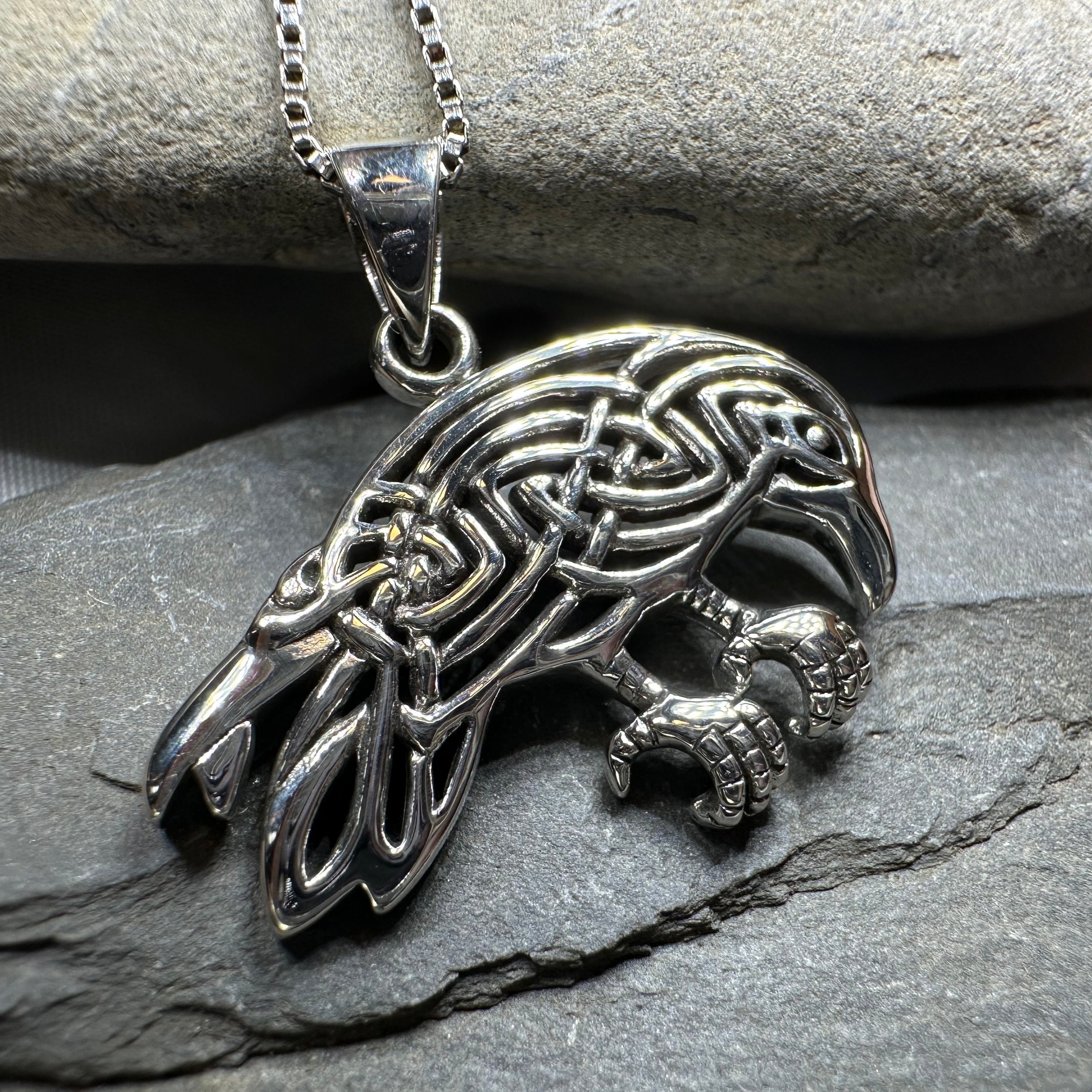 Oracle Celtic Raven Necklace