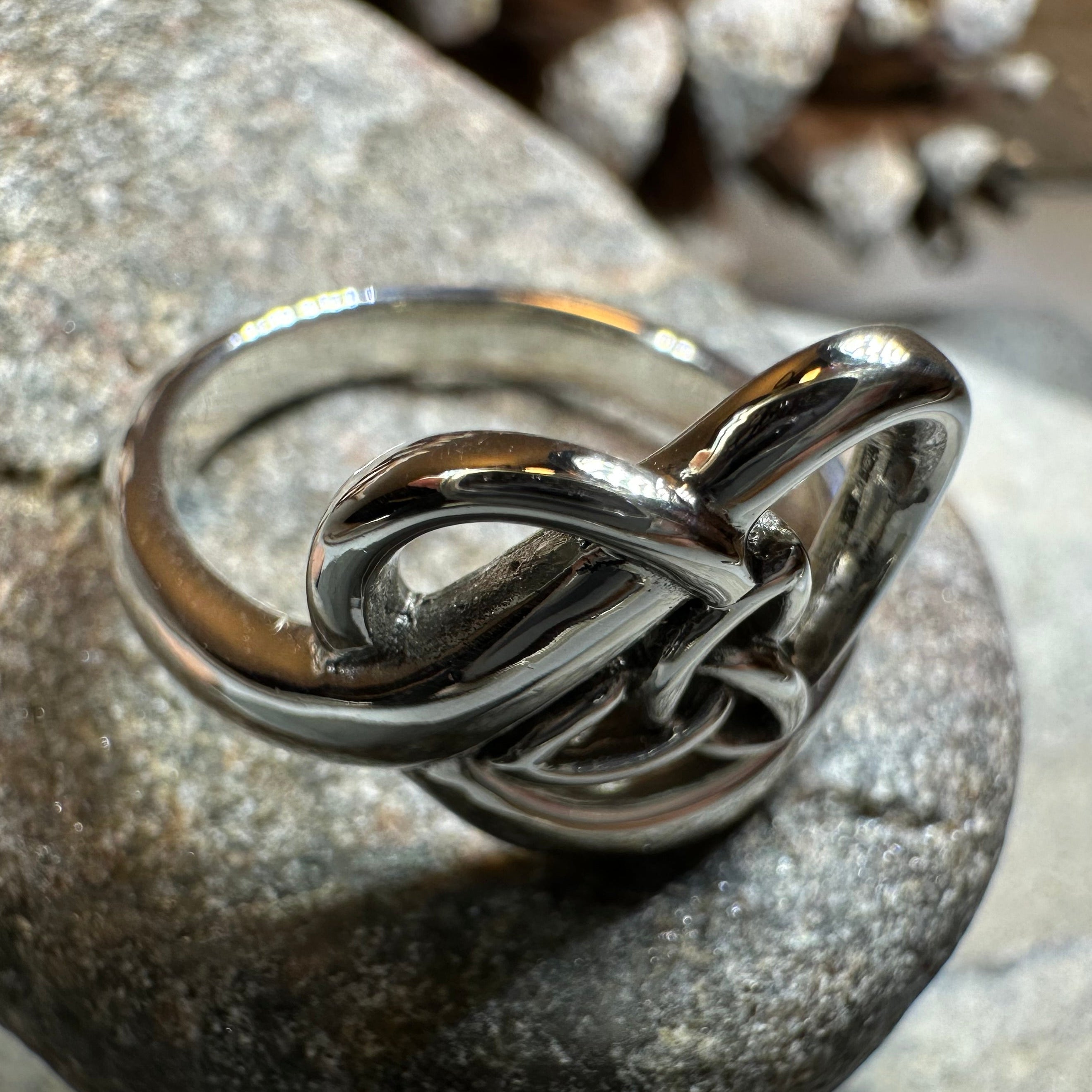 Trinity Knot Heart Ring