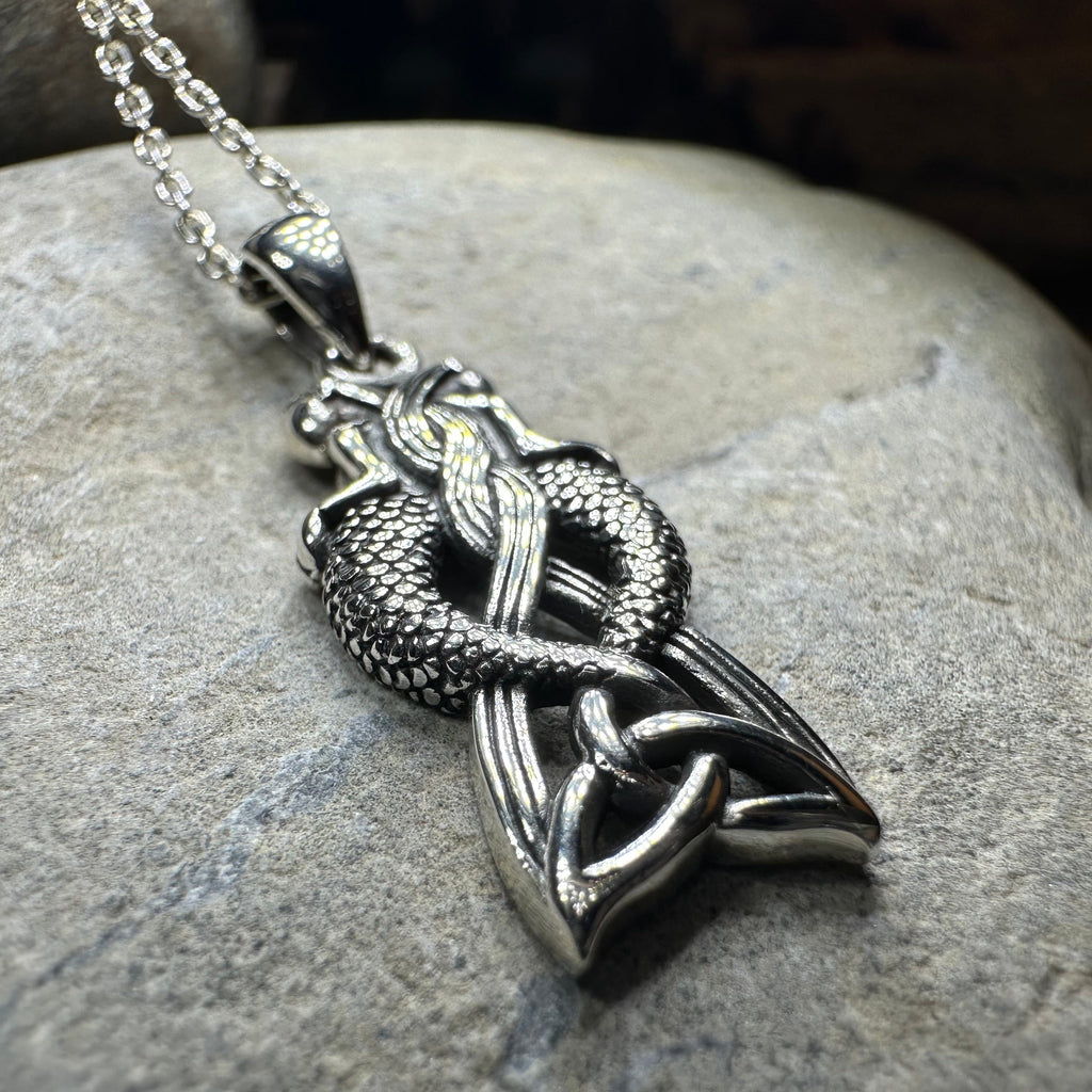 Celtic Mermaid Sisters Necklace