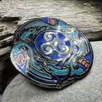 Celtic Birds Enamel Brooch
