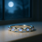 Moonstone Gemstone Silver Sterling Ring