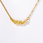 Olivenorma Multiple Birthstone Beaded Pendant Copper Plated Gold Necklace