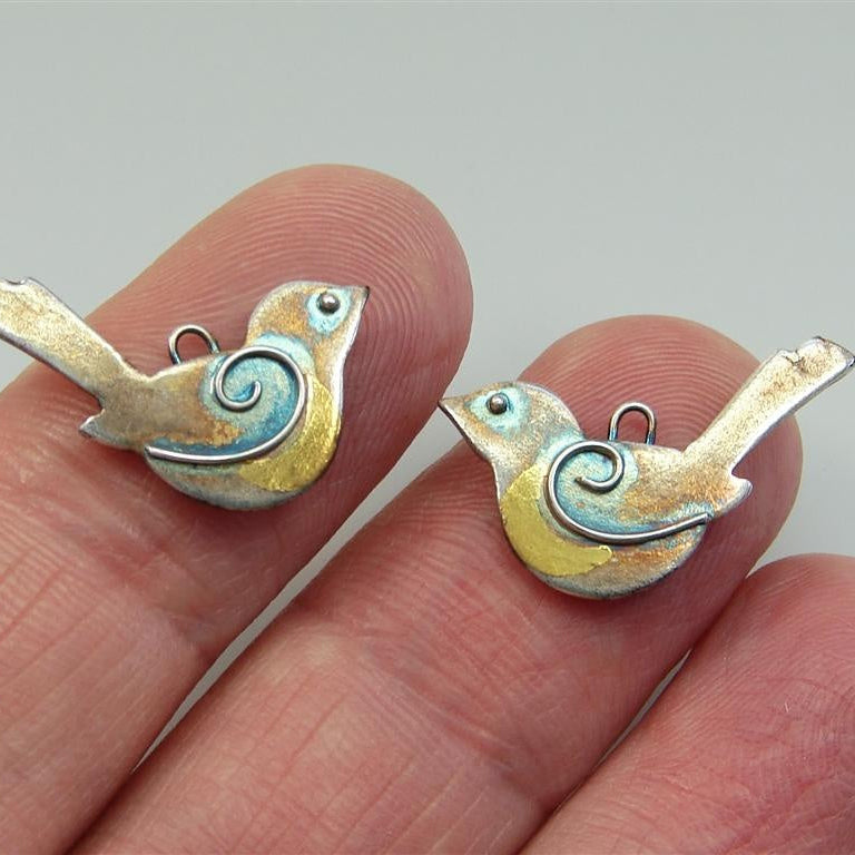 Bird Rust Earrings