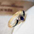 Exclusive Blue Gold Ring