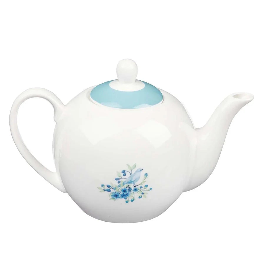 Blue "Friendship" Ceramic Teapot