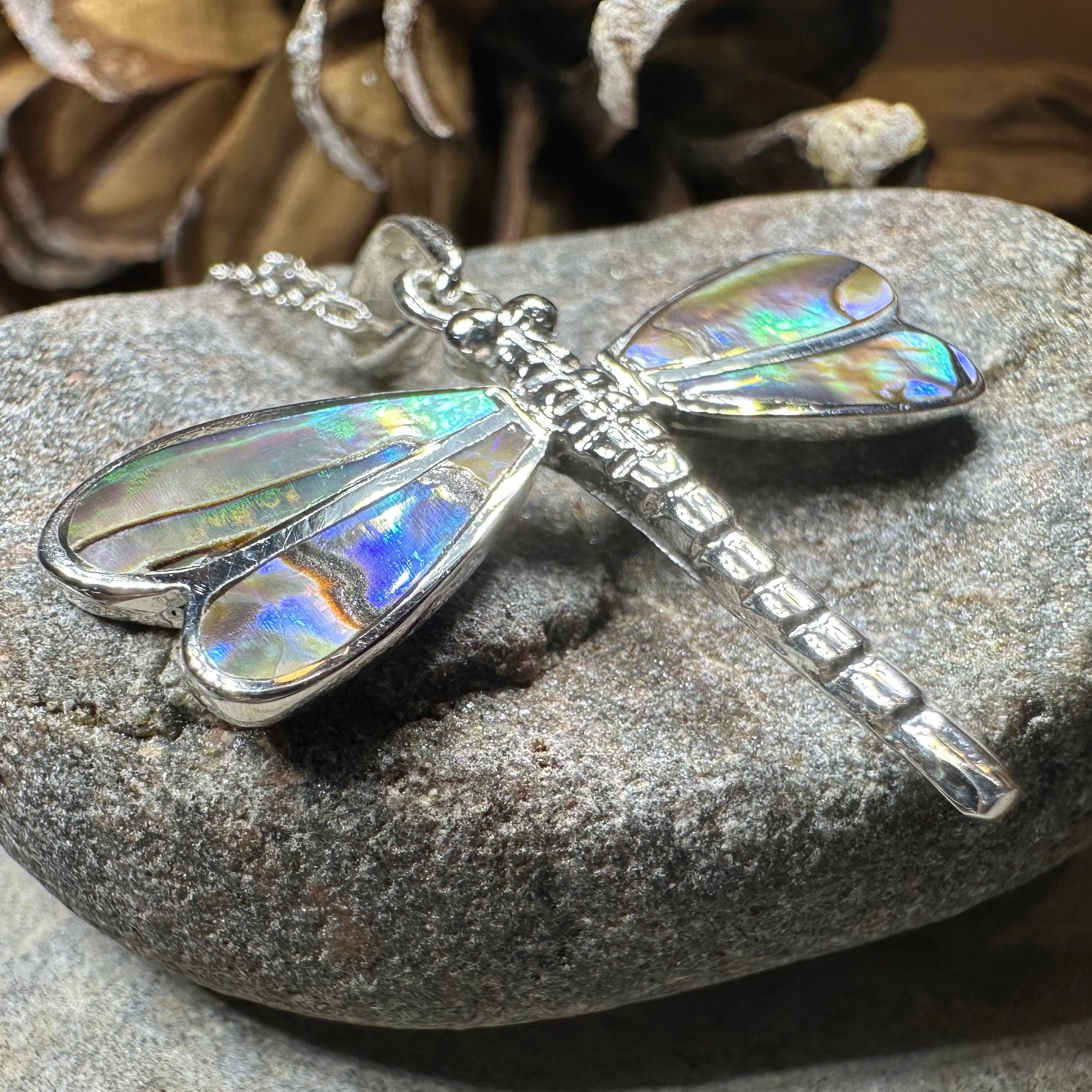 Shimmering Dragonfly Necklace