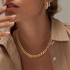 Gold Chunky Cuban Link Necklace