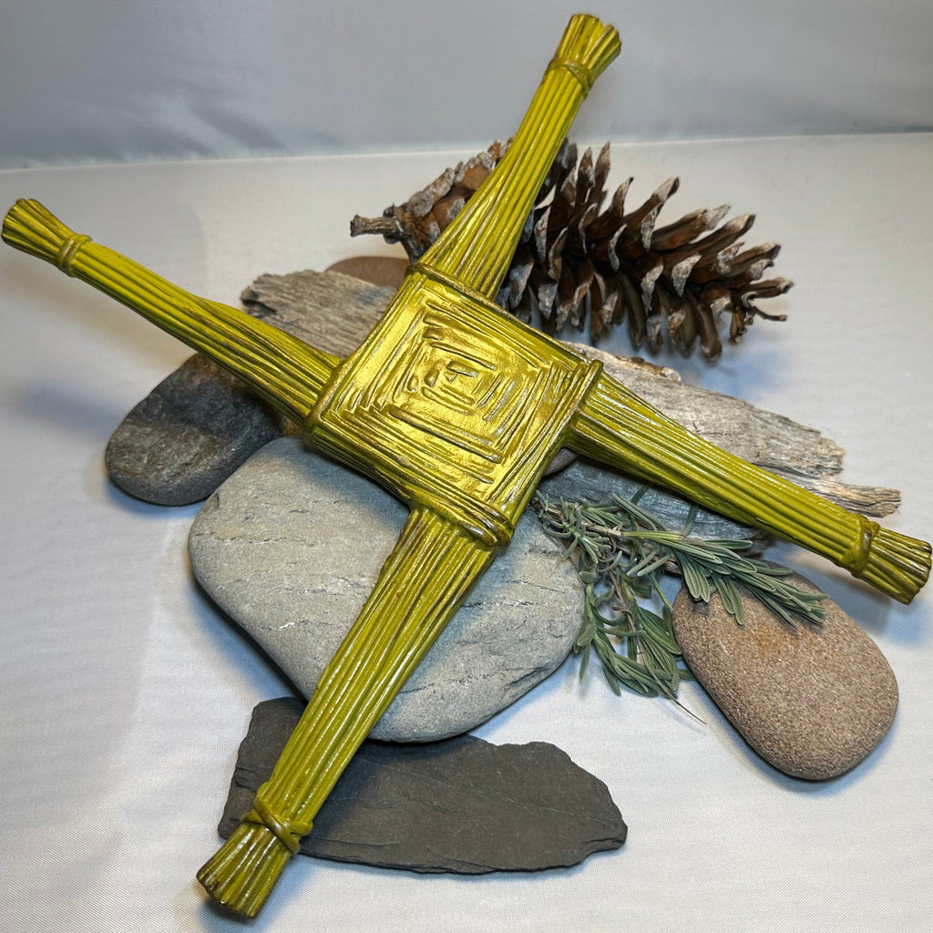 Saint Brigid's Celtic Cross Wall Plaque