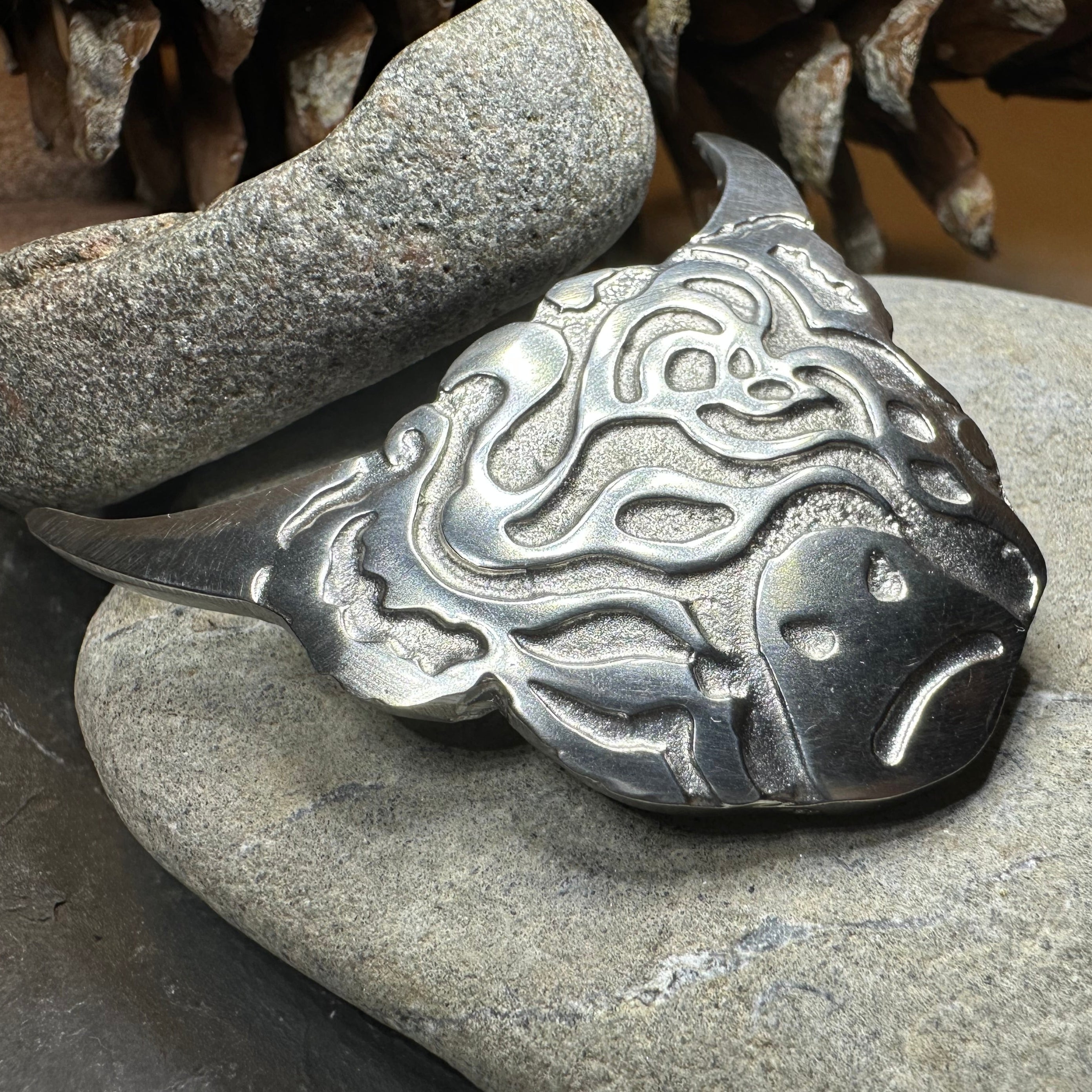 Celtic Highland Cow Brooch