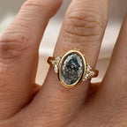 Oval Mint Green Sapphire Ring