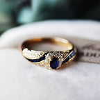 Exclusive Blue Gold Ring