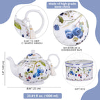 Wild Berries Fine China Teapot