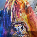 Handmade Highland Cow Lover Tea Towel Set