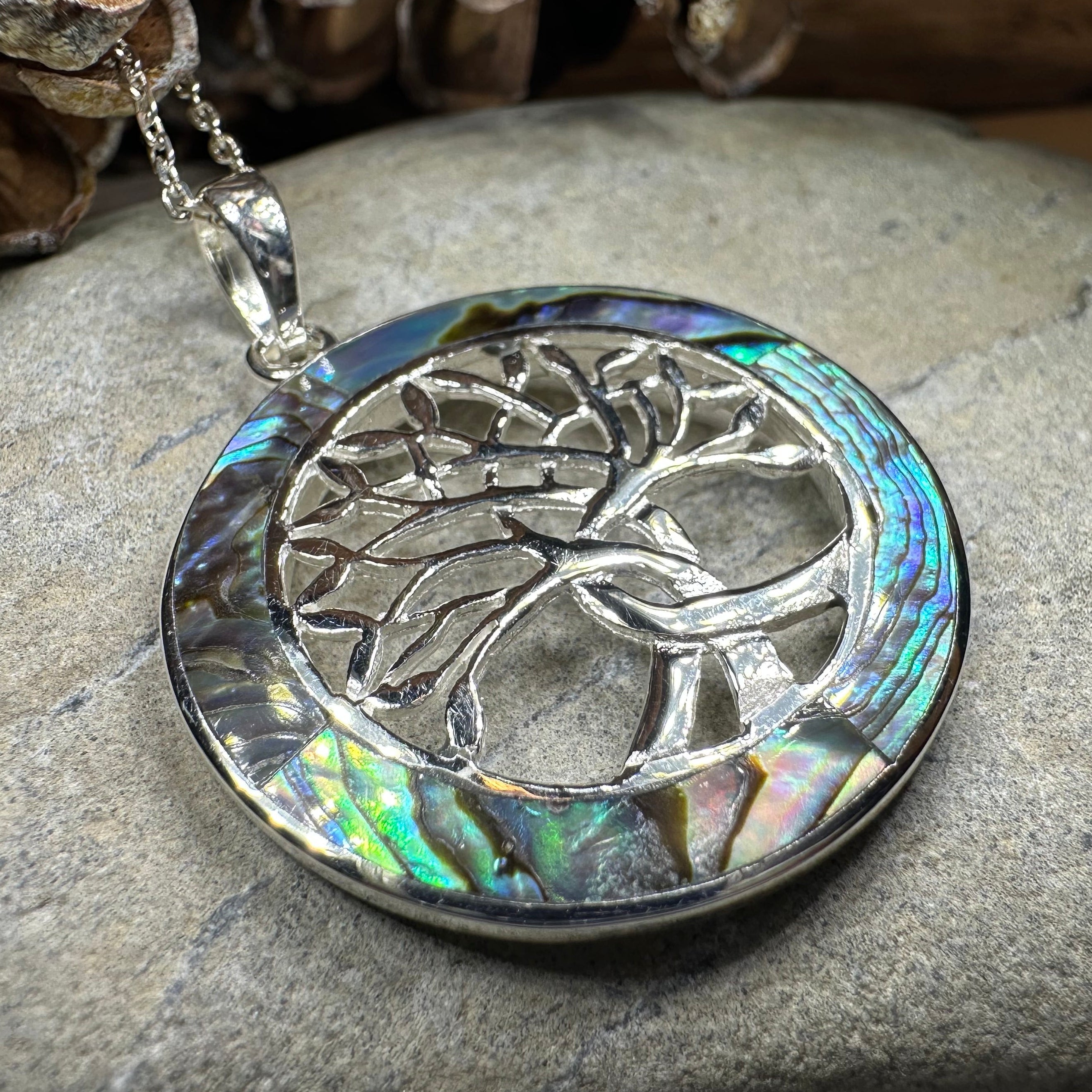 Carmina Tree of Life Shell Necklace
