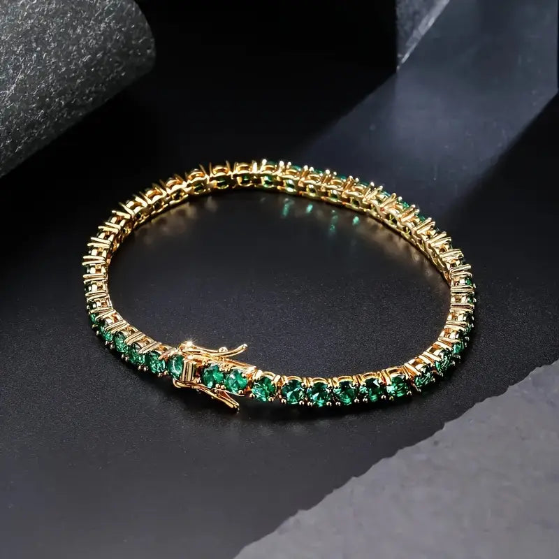 Emerald Luxe Gold Bracelet