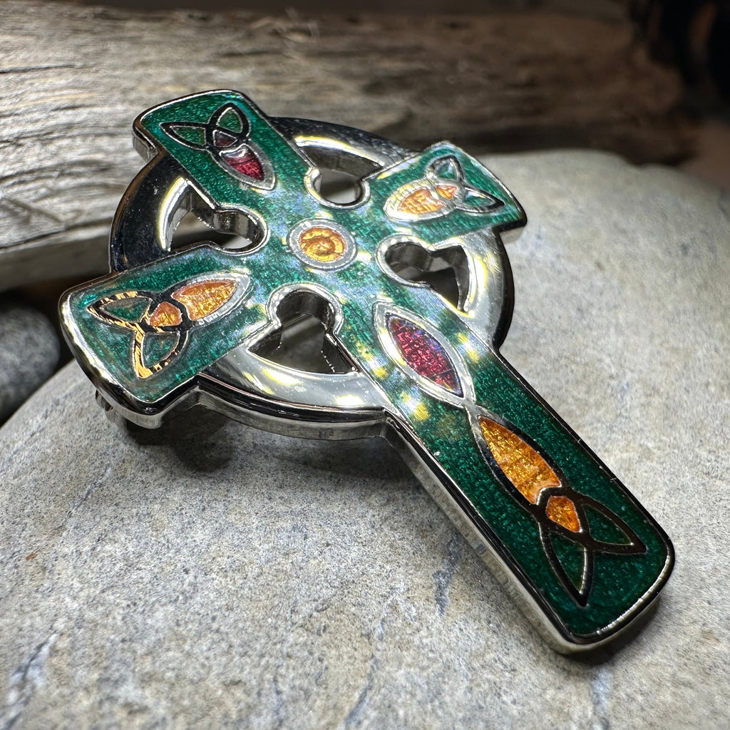 Ireland Celtic Cross Brooch