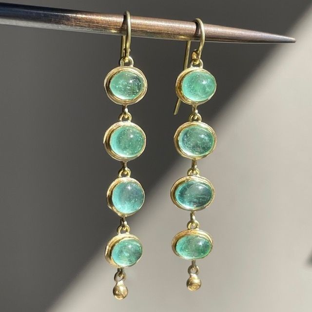 Dangling Turquoise Stones Earrings