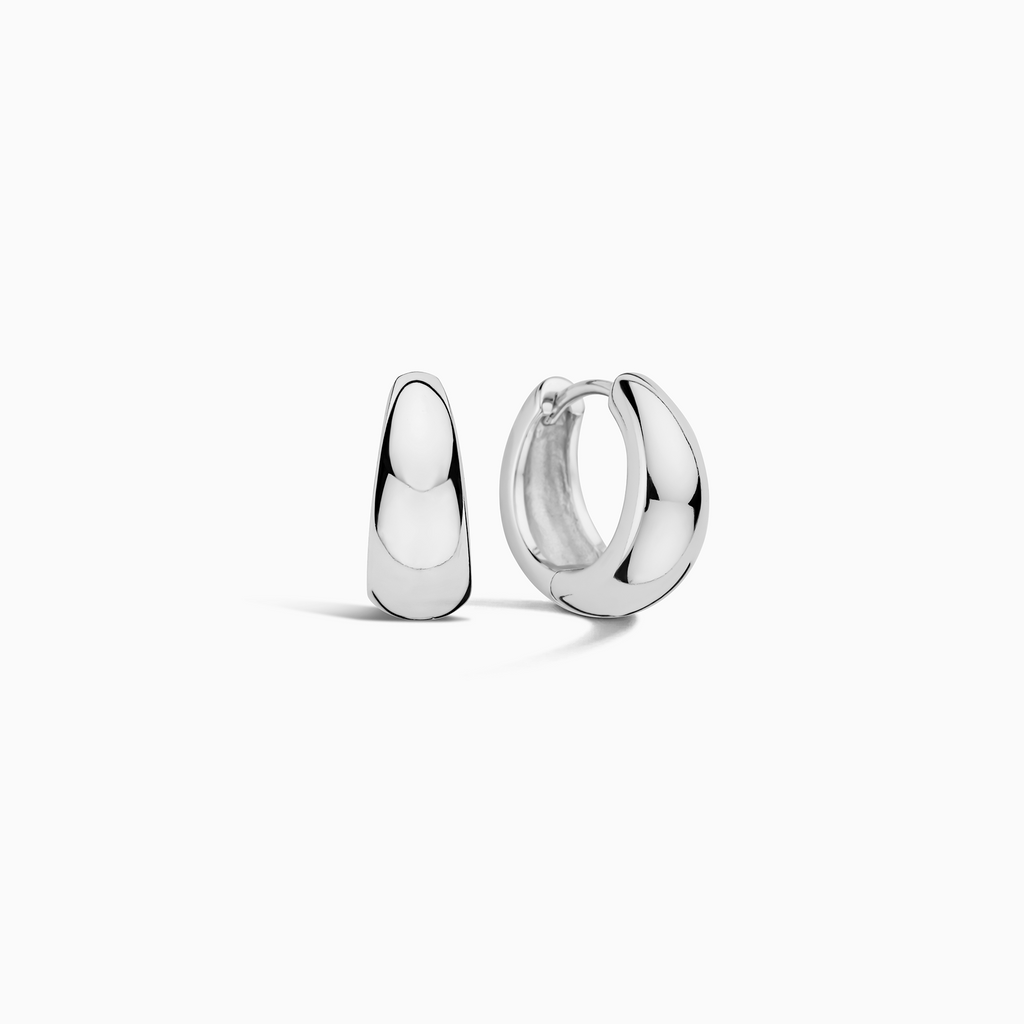 Rue Hoops | White Gold