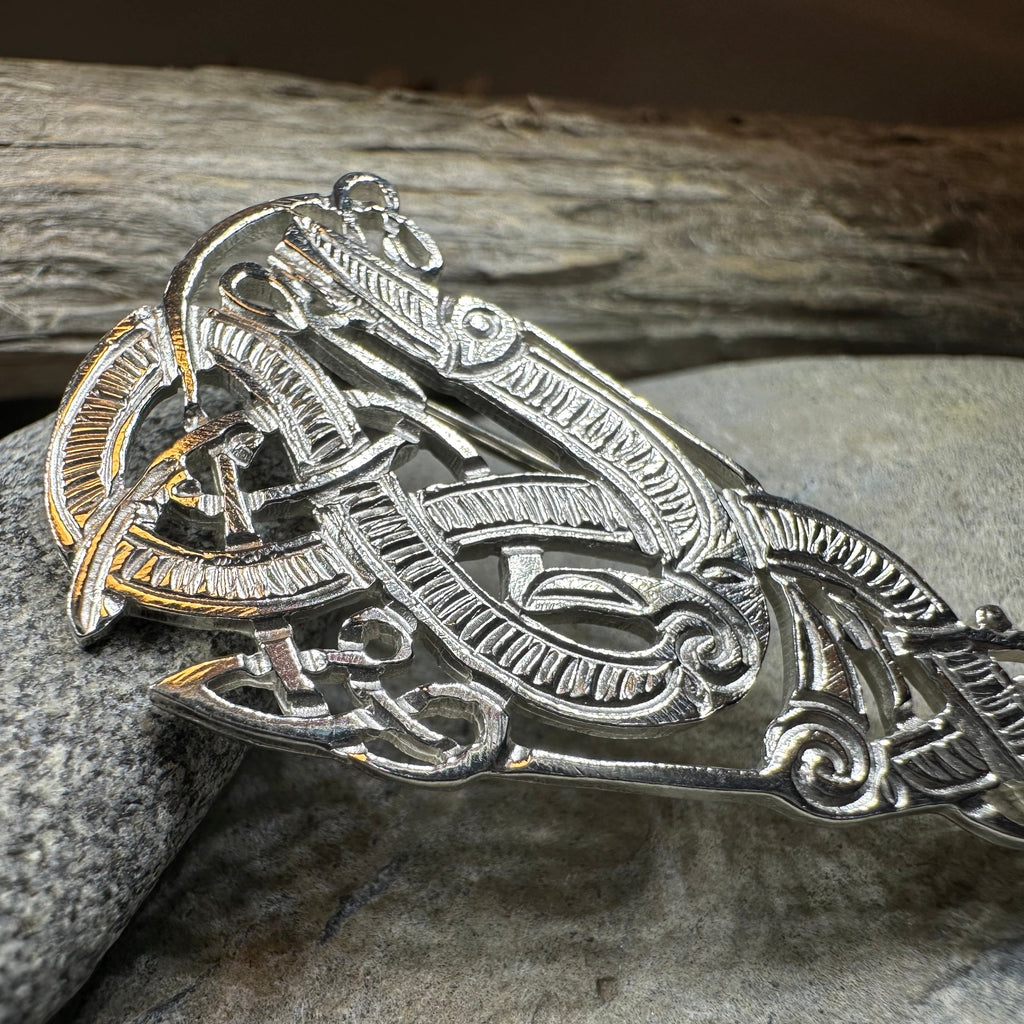 Artisan Irish Celtic Beast Brooch