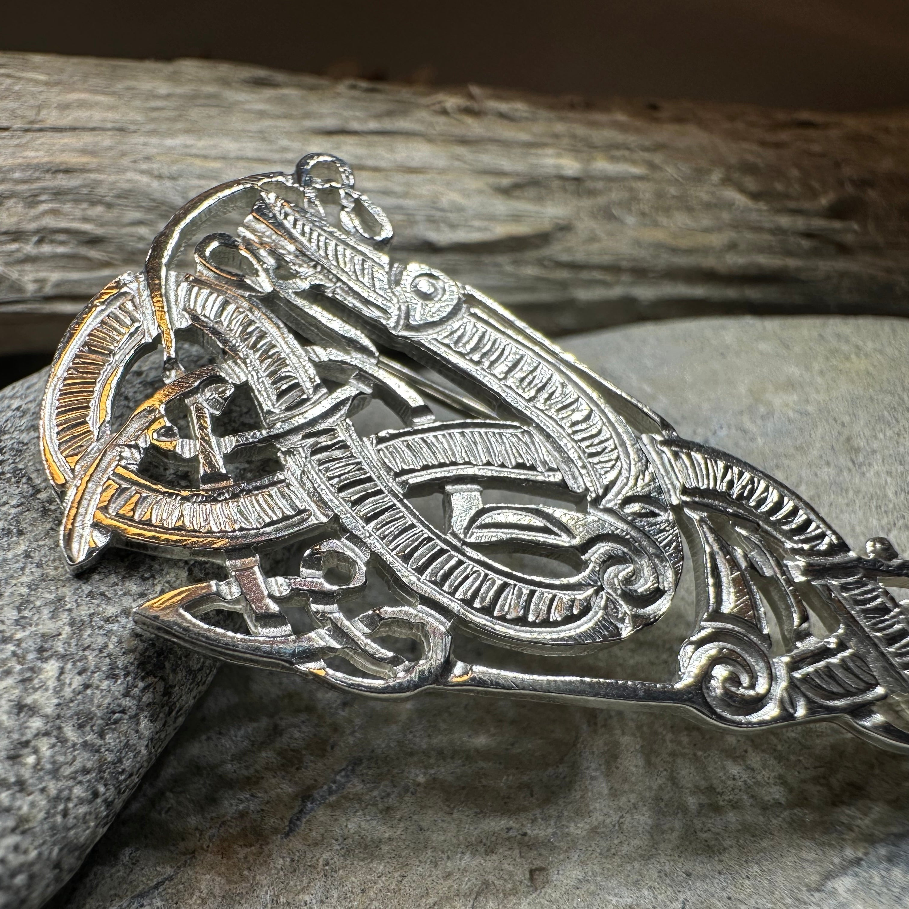 Artisan Irish Celtic Beast Brooch