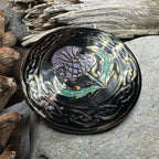 Thistle Enamel Brooch